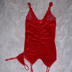 Red velvet chemise